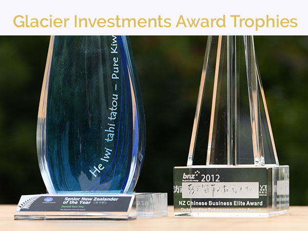 Glacier Investments Award Trophies.